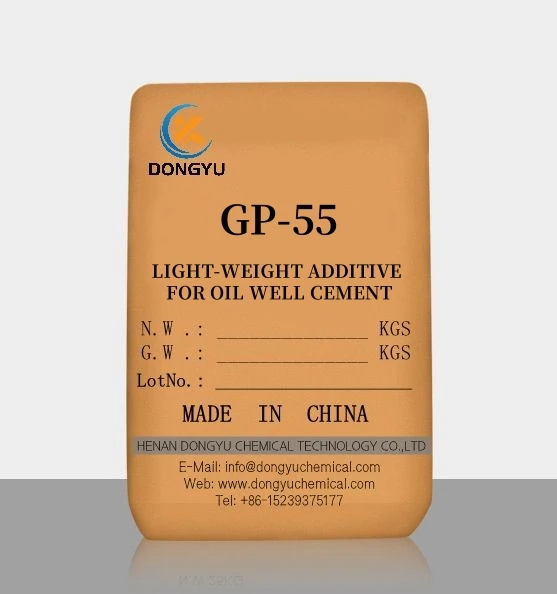 LIGHT-WEIGHT ADDITIVE FOR OIL WELL CEMENT GP-55